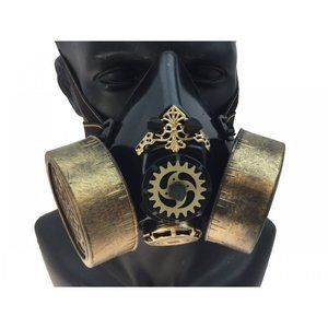 Steampunk Respirator Gas Mask Spikes Face Mask